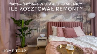 45m2 eleganckie mieszkanie z sypialnią za przeszkloną ścianą  HOME TOUR w kamienicy pod Atlasami [upl. by Varney]