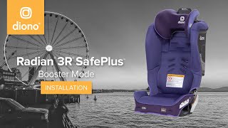 Radian® 3R SafePlus™  AllinOne Convertible Car Seat  Booster Mode Installation  2023Present [upl. by Attelrac803]