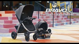 Chicco Bravo Trio Travel System  Demo video [upl. by Eiramasil]