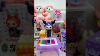 I love kuromi sanrio unboxing cute kuromi kawaii anime melody pink japan accessories [upl. by Anelet115]