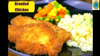 Breaded Chicken  Panko Fried Chicken  Chicken Cutlet  Quick and Tasty Kitchen by Geetha  Crispy [upl. by Huntley]