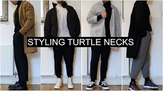 How To Style Turtle Necks  7 OUTFIT IDEAS  Mens Fashion  Daniel Simmons [upl. by Avah]