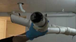 Bathtub amp kitchen sink drain line replacement via basement  plumber nightmare [upl. by Bertrand]