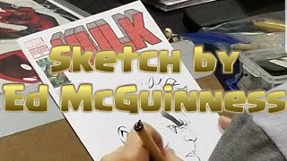 SKETCH BY ED MCGUINNESS FROM MEGACON 2018 [upl. by Gianina15]