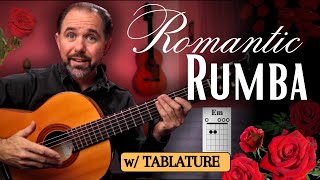 A Beautiful Romantic amp Slow RUMBA  Beginner Flamenco Guitar Tutorial [upl. by Drewett]