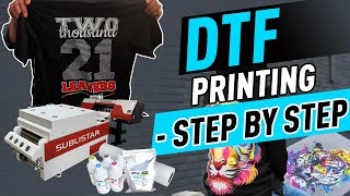 DTF Printing  Step By Step  DTF Printing  DTF6002 STAR III [upl. by Eetnom]