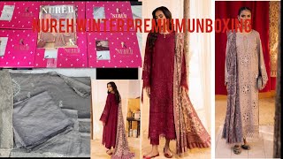 Premium Unboxing  Latest Nureh Luxury Winter Shawl Dresses [upl. by Adnael447]