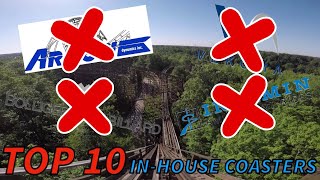 TOP 10 Roller Coasters That Were Built InHouse [upl. by Jerri]