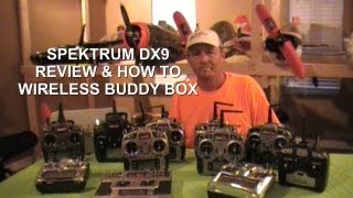 Spektrum DX9 Transmitter Review and How To Wireless Buddy Box Trainer System [upl. by Lleinnad]