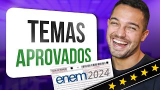 7 POSSÍVEIS TEMAS PARA A REDAÇÃO DO ENEM 2024 aprovados pelo governo [upl. by Annol]