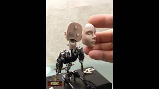 0030 Cat Stop Motion Puppet Face Replacement System  MOREZMORE [upl. by Garik]