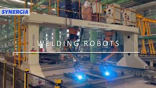 Intelligent Welding Robots structuralsteelfabrication steelstructure steelwelding [upl. by Leoni]