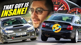 CRAZY Audi DRIVER vs Subaru Impreza STI S206  Nürburgring [upl. by Ema317]