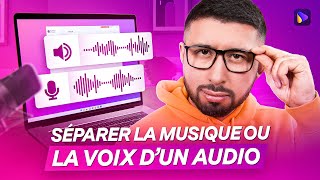 Comment séparer la musique ou la voix dun audio facilement Tuto 2024 [upl. by Einolem]