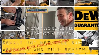 Dewalt 10” wet tile saw assembly and full review D24000S with tips and tricks [upl. by Paynter]