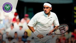 Roger Federer vs Pete Sampras Wimbledon fourth round 2001 Extended Highlights [upl. by Rehpinej]