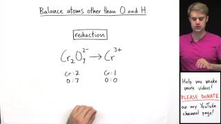 How to Balance Redox Equations in Acidic Solution Example 1 [upl. by Rehportsirhc796]