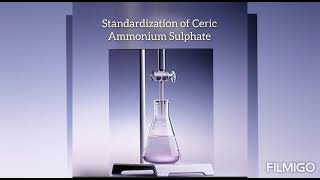 Standardization of Ceric Ammonium Sulphate 01M [upl. by Donald]