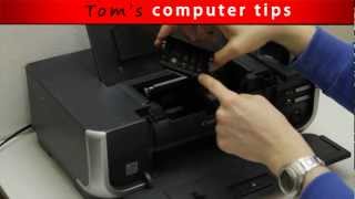 TCT  How to remove and clean Canon Printhead [upl. by Ecirtnom]