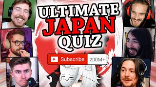 I Asked MASSIVE YouTubers to Try this IMPOSSIBLE Japan Quiz [upl. by Acimat]