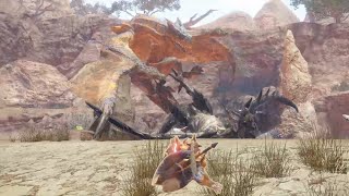 Crazy Rathian v Tigrex turf war that I didn’t just casually walk into  Monster Hunter Rise Sunbreak [upl. by Aliak]