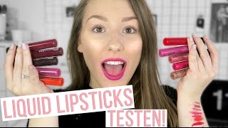 LIQUID LIPSTICKS TESTEN  Hebben of Haten [upl. by Coryden]