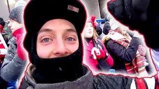 THE ULTIMATE OUTDOOR HOCKEY EXPERIENCE Canada vs USA  WJC Outdoor Game Vlog [upl. by Oiraved]