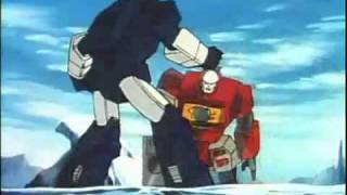 Transformers Headmasters  Soundwave and Broadcast duel [upl. by Atiuqes]