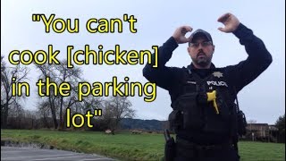 quotPark Hostquot calls cops on me because my car hood is up Sturdivant Park Coquille Oregon [upl. by Kenimod505]