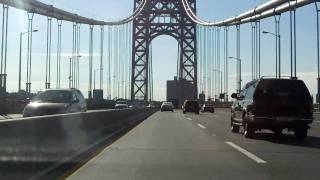 George Washington Bridge Upper Level northeastbound [upl. by Aralk311]