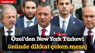 Özel’den New York Türkevi önünde dikkat çeken mesaj quotÖnümüzdeki bir yıl içindequot [upl. by Leelaj]