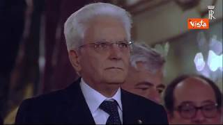 Mattarella Felipe VI e de Sousa al San Carlo [upl. by Rebel]