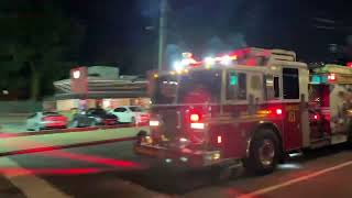 FDNY SQUAD 61 RESPONDING ON BOSTON ROAD IN THE EASTCHESTER AREA OF THE BRONX IN NEW YORK CITY [upl. by Golden]