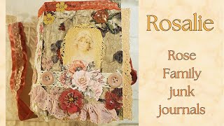 Rosalie  junk journal Flip Through Rose family 35 Sold [upl. by Snodgrass405]