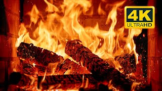 🔥 FIREPLACE Ultra HD 4K Fireplace with Crackling Fire Sounds Fireplace Burning Fire Background [upl. by Abocaj]