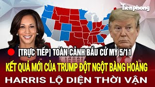 TRỰC TIẾPToàn cảnh bầu cử Mỹ  Kết quả của Trump đột ngột bàng hoàng Harris lộ diện thời vận [upl. by Litsyrk407]