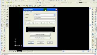 Autocad 2004 Multiline Multiline style ve Editavi [upl. by Pyotr]