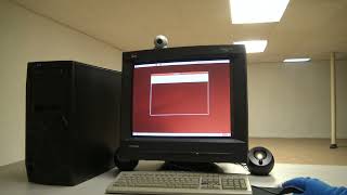 Ubuntu 904 Old School Linux booting on 2009 Core 2 Quad Retro PC in the BACKROOMS [upl. by Noxas]