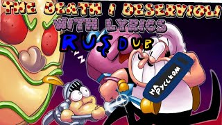 THE DEATH  DESERVIOLI НА РУССКОМ  Rus Dub перевод  pizza tower lap 2 by RecD [upl. by Ataeb]