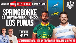 SPRINGBOKKE VS PUMAS  TWEEDE HELFTE  RADIORUGBY [upl. by Saito455]