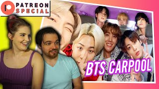 Patreon Special BTS Carpool Karaoke  First Time Couple Reaction [upl. by Orvan398]