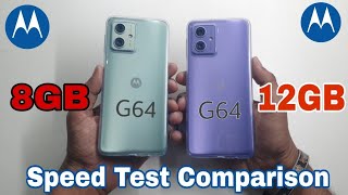 Moto G64 8GB RAM vs 12GB RAM Speed Test Comparison [upl. by Danyette172]