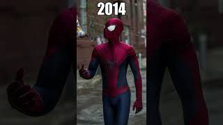 🕷Evolution of SpiderMan Costumes in Movies shorts spiderman evolution costume movie [upl. by Berstine]