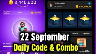 Gemz Daily Cipher amp Combo 22 September Gemz Daily Code  Gemz Daily Combo 22 September Gemz Cipher [upl. by Eerehc]