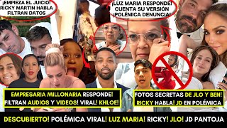 INFIDELIDAD REVELADA DEVASTADA LUZ MARIA RESPONDE EMPIEZA EL JUICIO RICKY BODA SECRETA DE JLO [upl. by Aznofla]