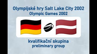 OH Salt Lake City 2002 lední hokej GERLAT kvalifikační skupina [upl. by Adrienne]