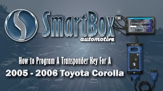 How to Program a Transponder Key to a 2005  2006 Toyota Corolla [upl. by Eemiaj462]