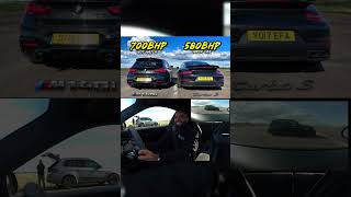 700HP Bmw M140i vs 580HP Porsche Turbo S dragrace porsche [upl. by Byers861]