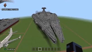 Star Wars ArquitensClass light Cruiser in Minecraft in 11 scale [upl. by Kopp572]