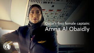 Qatar’s First Female Captain  Qatar Airways [upl. by Thin]